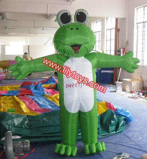 Inflatable frog