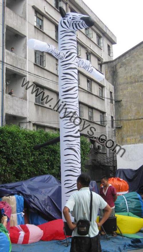 Inflatable zebra air dancer