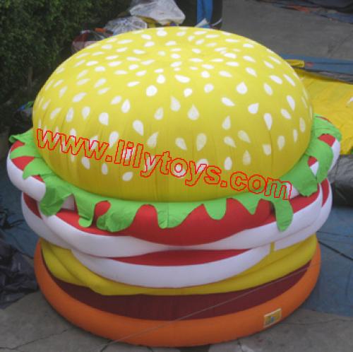 Inflatable hamburger