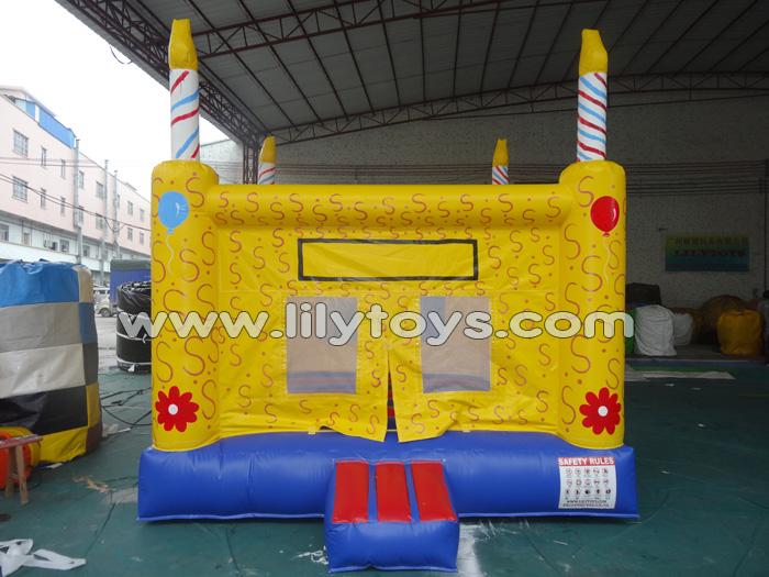 Yellow cake bouncer