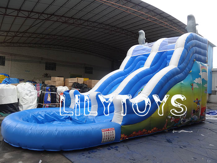 Blue &white slide