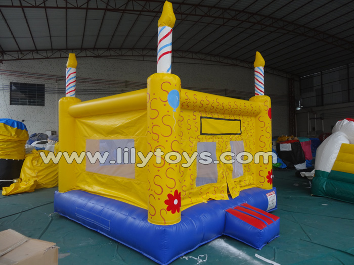 Yellow cake bouncer