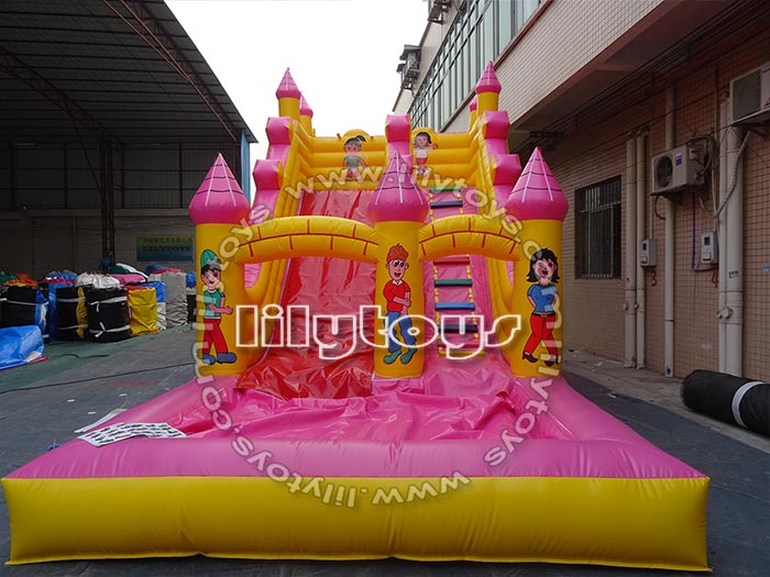 yellow water slide
