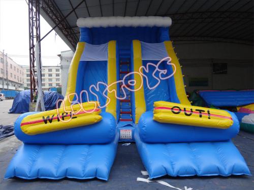 3 lanes wave slide