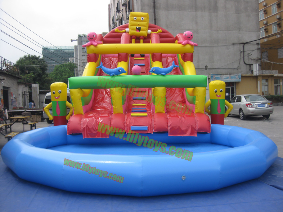ws-2011 spongebob - slide pool