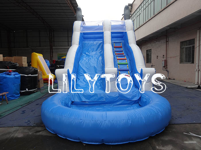 Blue &white slide
