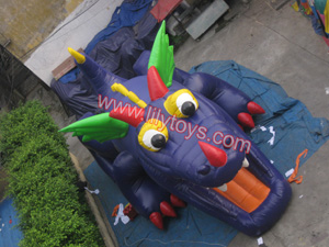 Inflatable dragon obstacle
