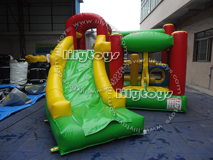 Bouncer with slide