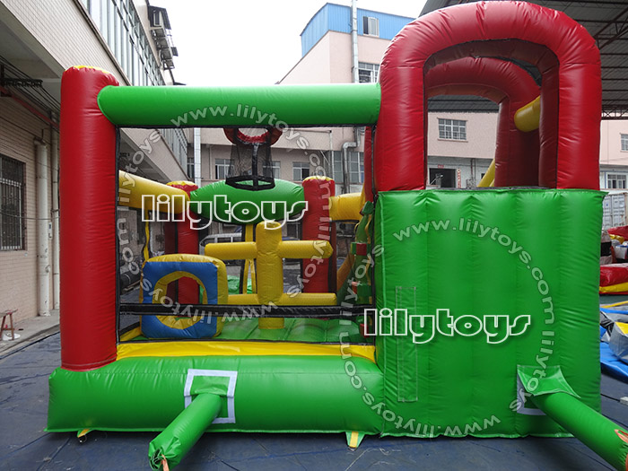 Bouncer with slide