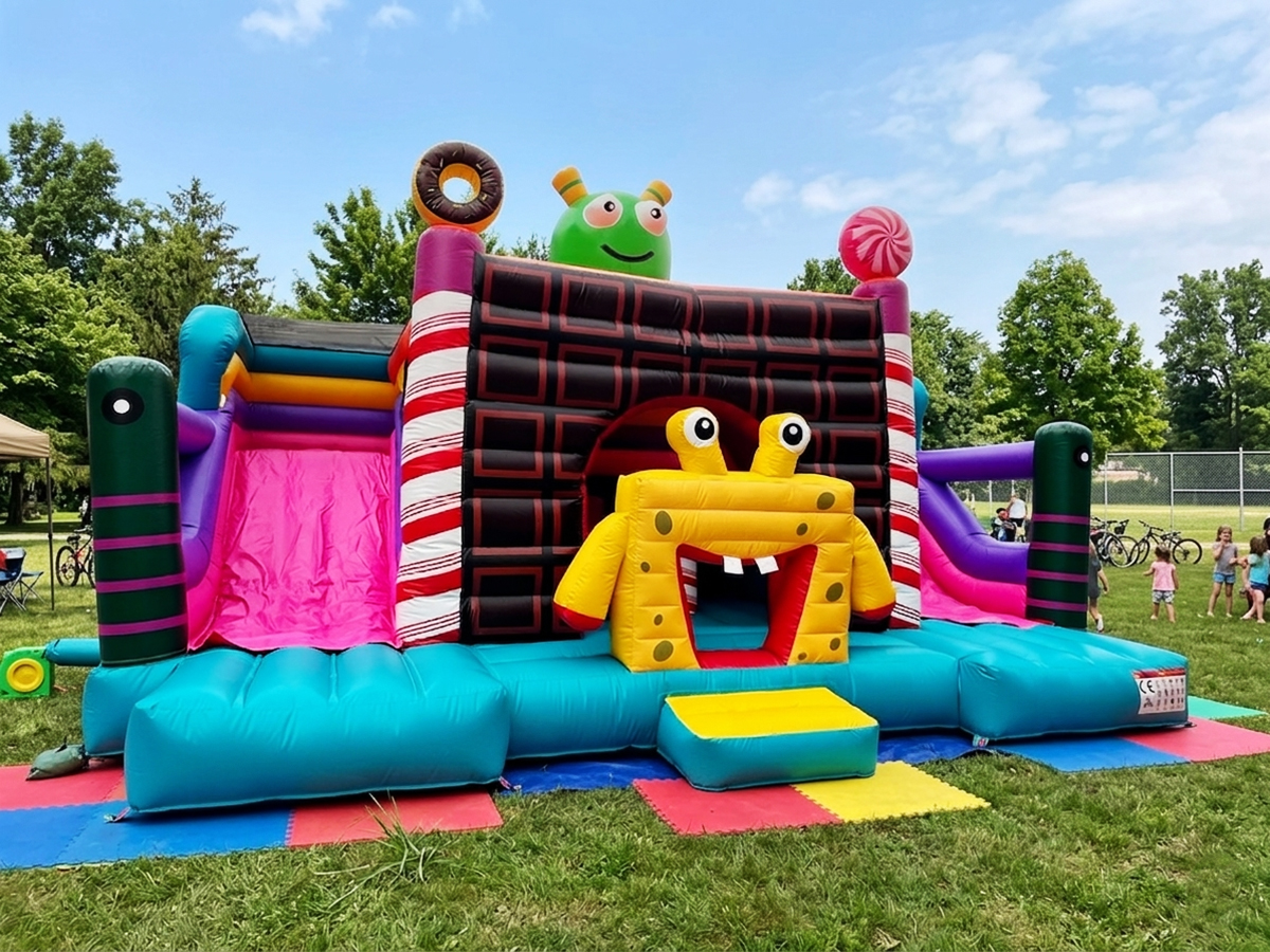 Dual-slide Bounce House Combo