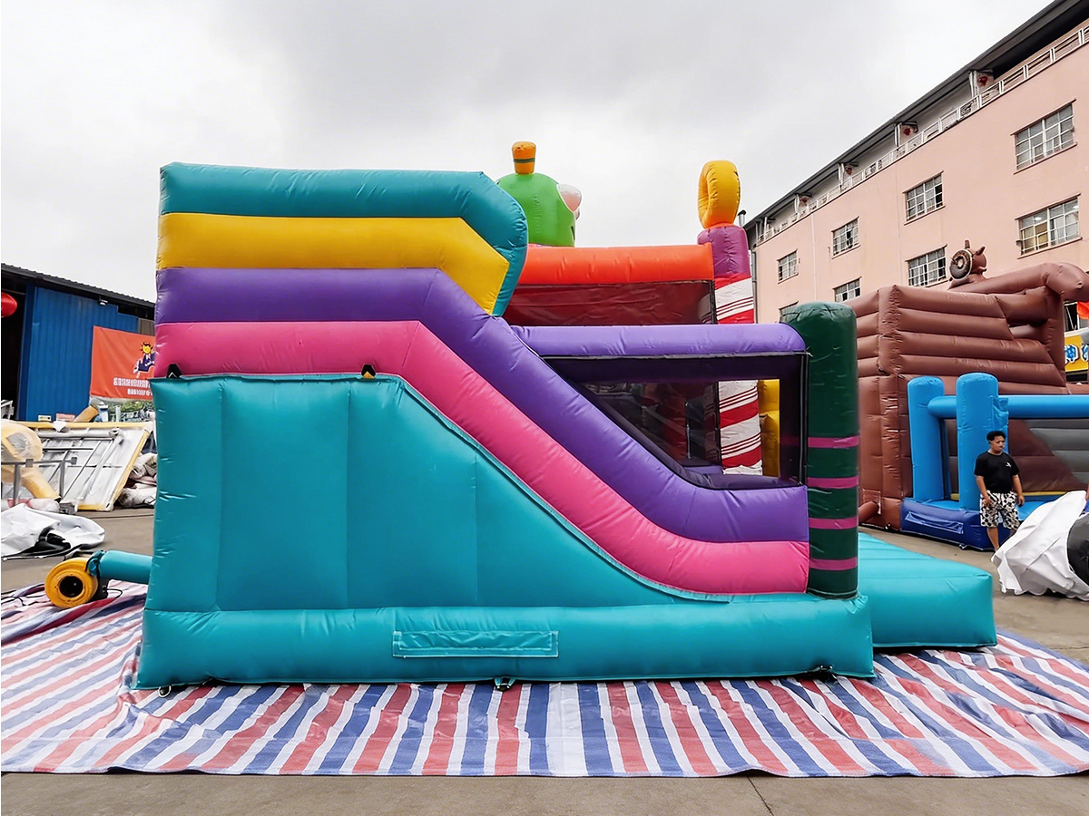 Dual-slide Bounce House Combo