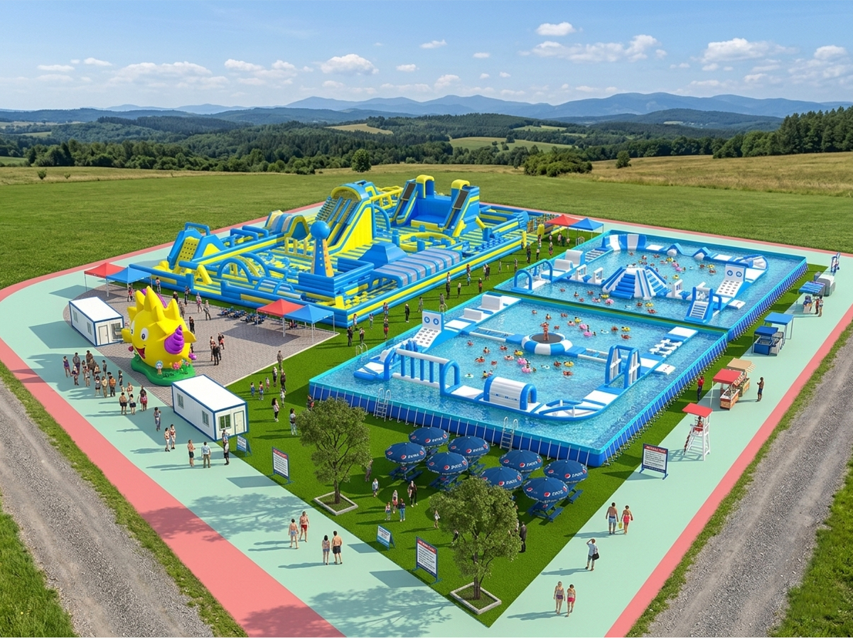 Mobile Inflatable Water Park