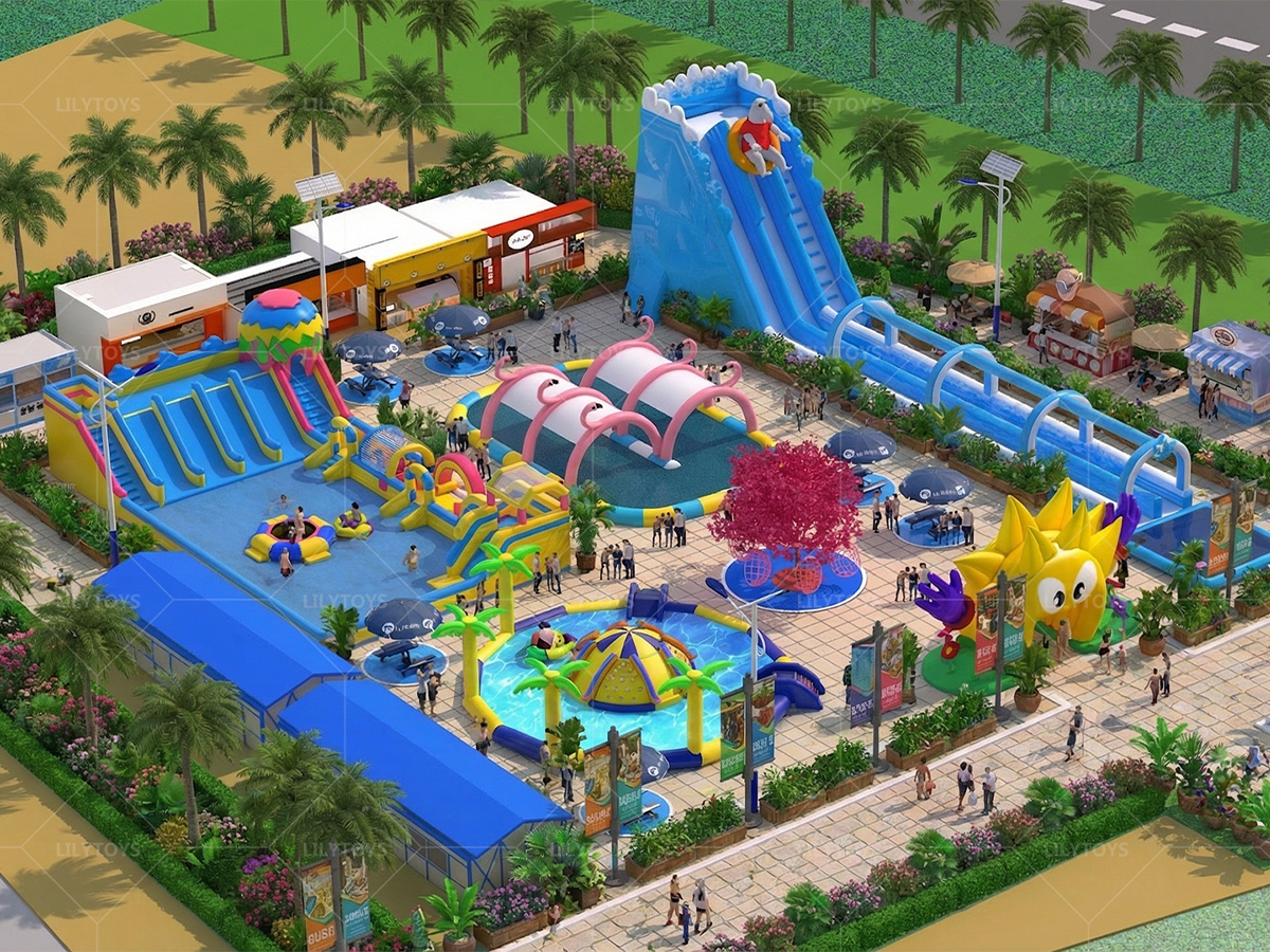 Mobile Inflatable Water Park