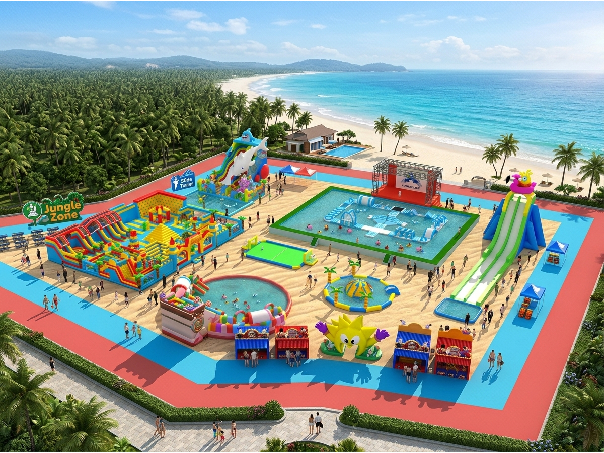 Mobile Inflatable Water Park