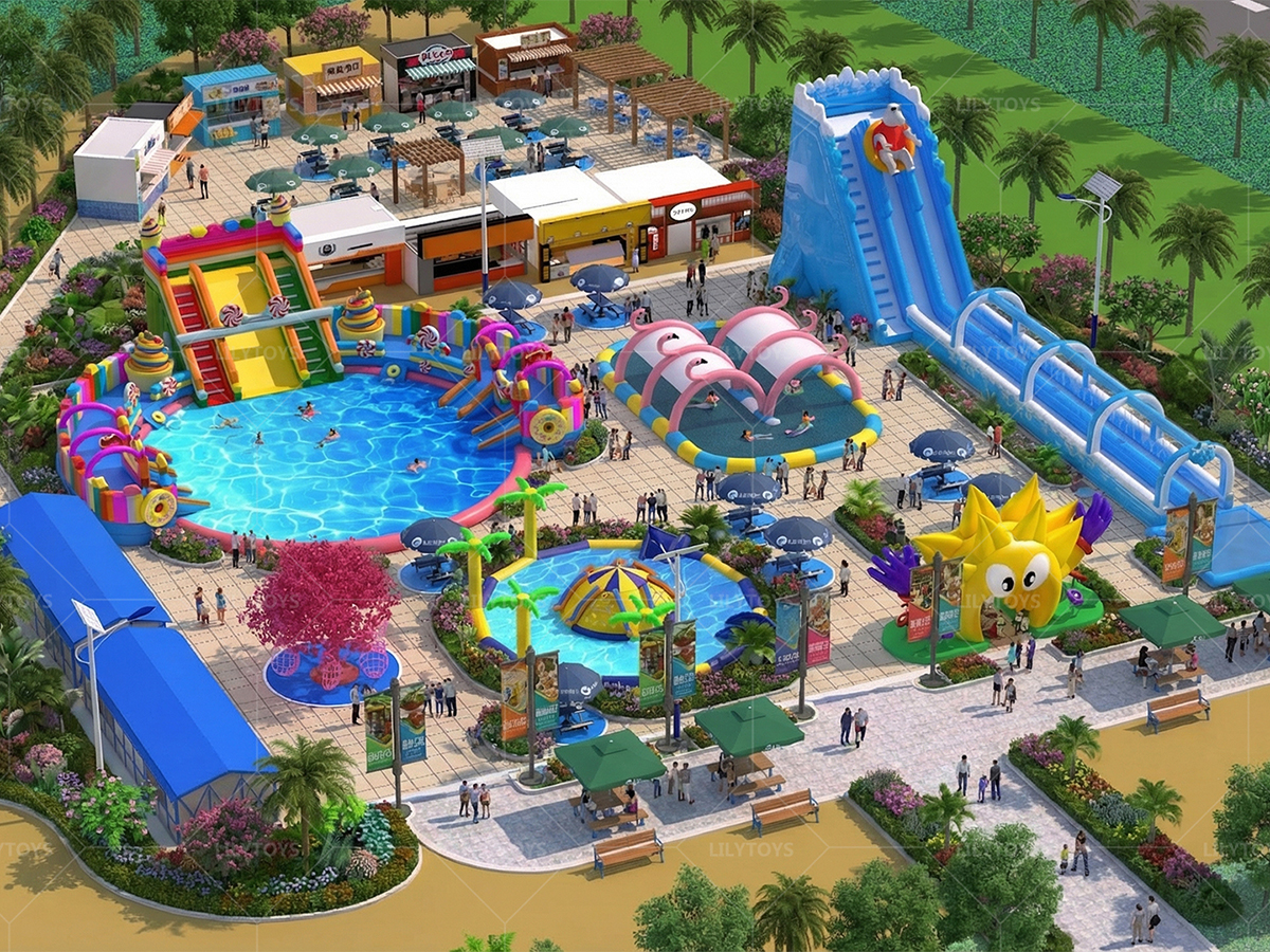 Mobile Inflatable Water Park