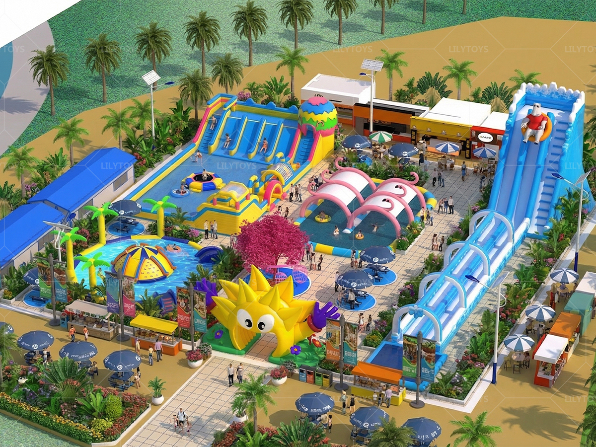 Mobile Inflatable Water Park