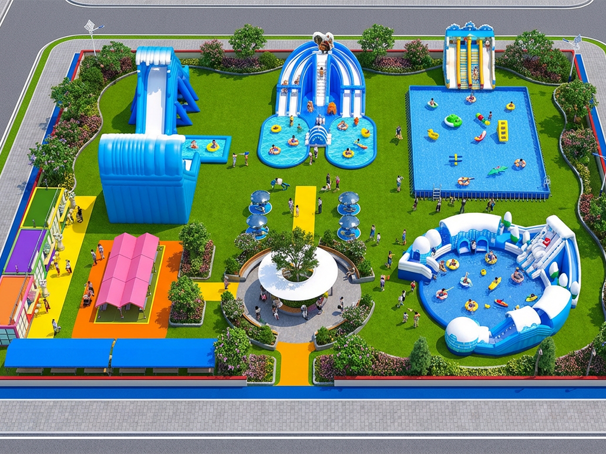 Mobile Inflatable Water Park