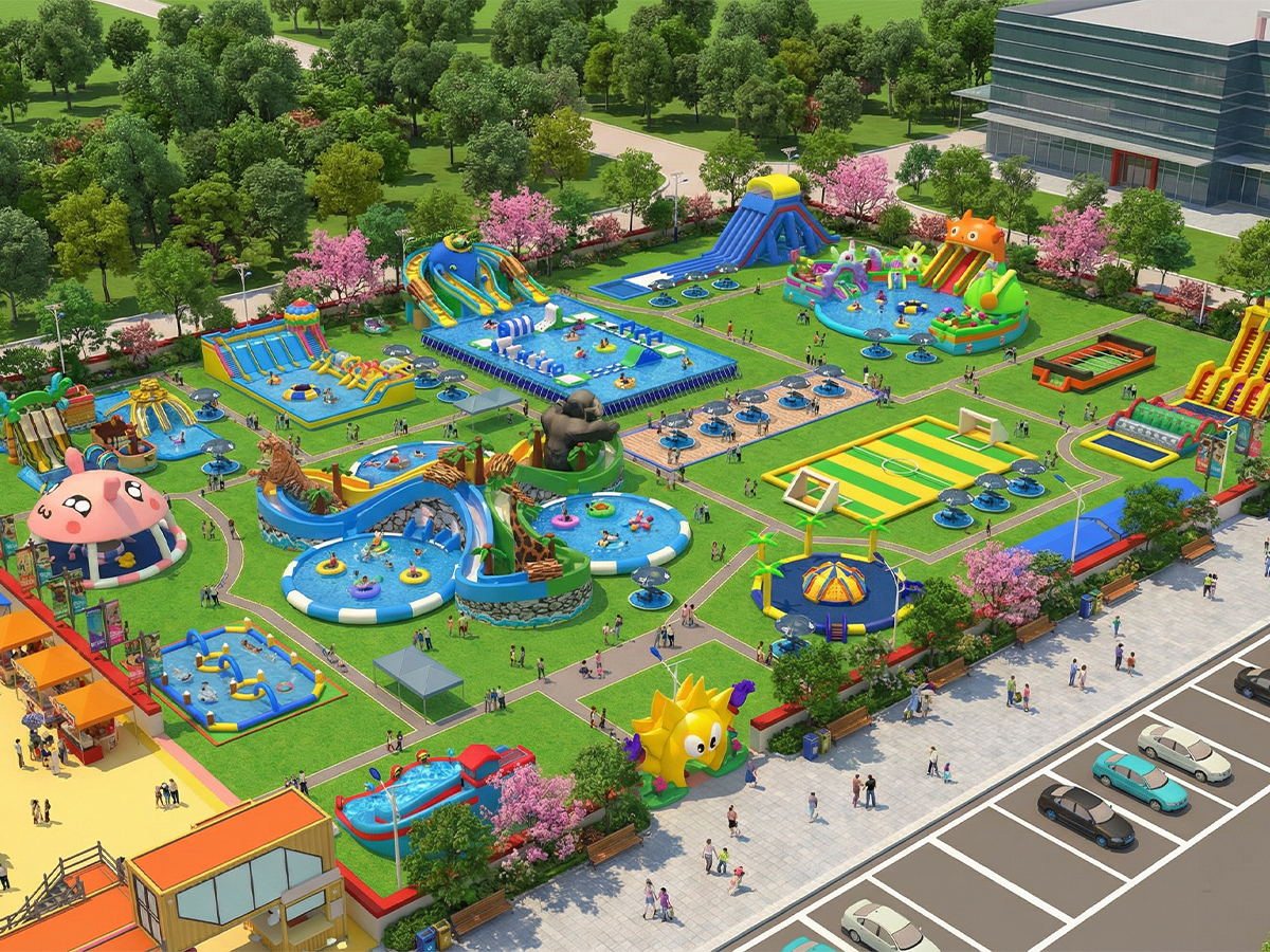 Mobile Inflatable Water Park