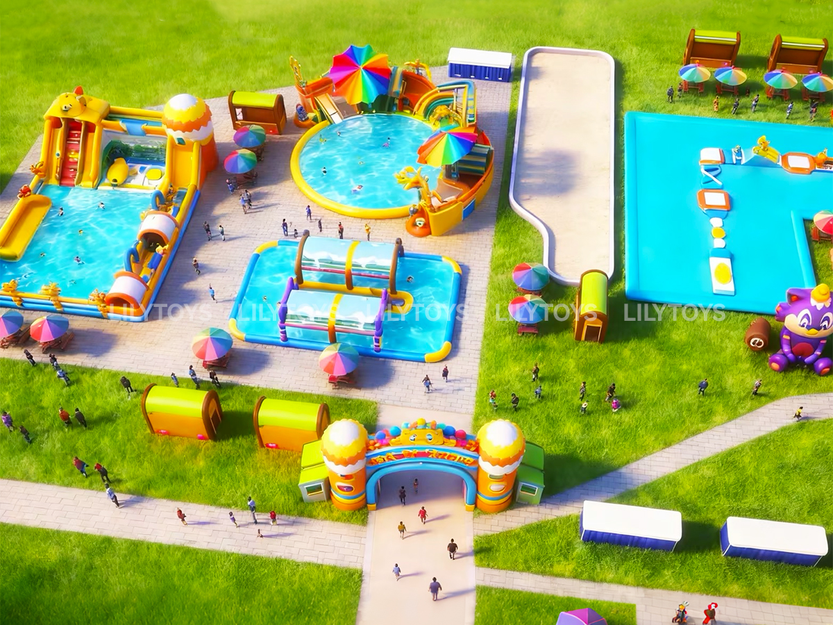Mobile Inflatable Water Park